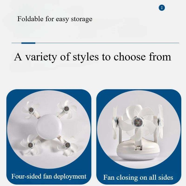 LEO Ceiling Fan with Light Remote Control Lamp for Entryway Living Room Bathroom 4 Heads Fan 55cm (White)