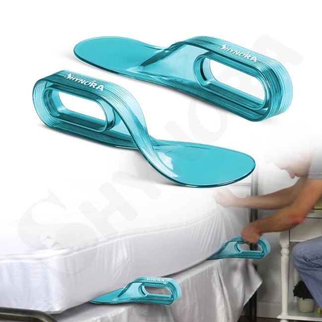 LEO Mattress Lifter and Tucker Tool for Bedsheet Arrange | Mattress Lifter Stand Helps Lift and Hold Mattress Wedge Elevator | Bed Making Tool Can Tuck Sheets Easyly (Sky-Blue Colour) 