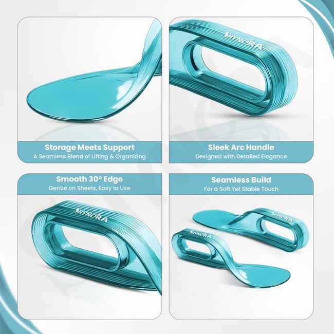 LEO Mattress Lifter and Tucker Tool for Bedsheet Arrange | Mattress Lifter Stand Helps Lift and Hold Mattress Wedge Elevator | Bed Making Tool Can Tuck Sheets Easyly (Sky-Blue Colour) 